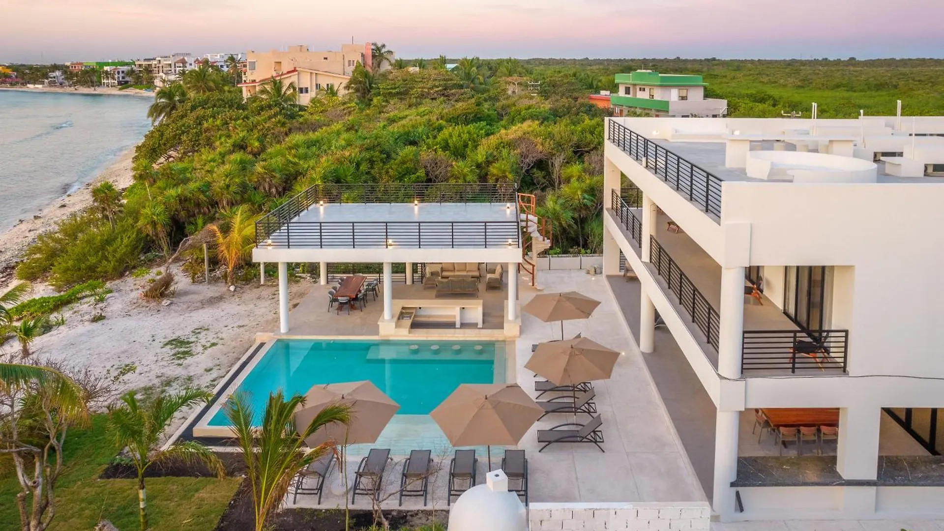 8Bdr Beach Private Chef -Wedding & Retreats /Golf Akumal Casa Milah 0*,